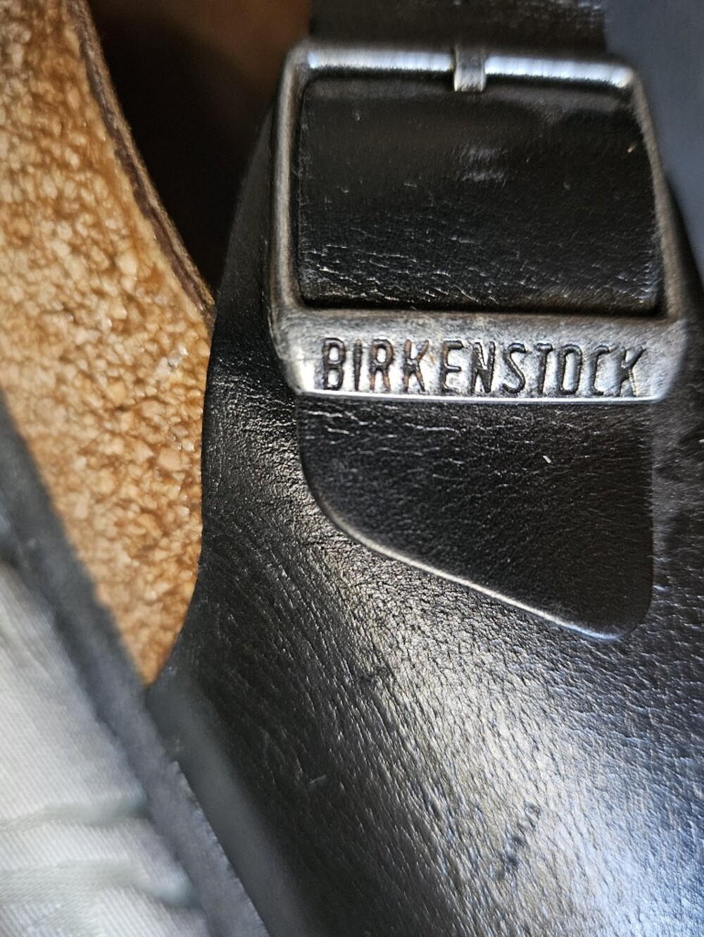 Birkenstock Milano  Black Double Buckle Leather Sandals With Back Strap - Picture 4 of 4